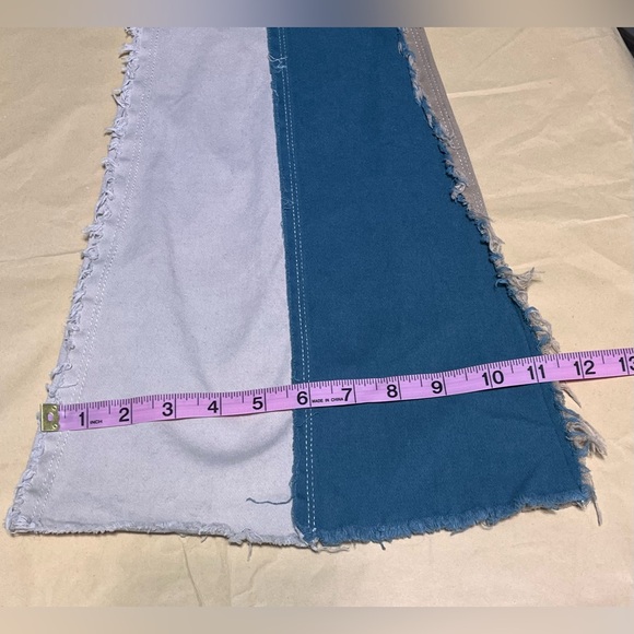 KTOO Grunge boho Patchwork Pant hippie Flare Pants size medium (26 waist) - Picture 6 of 12